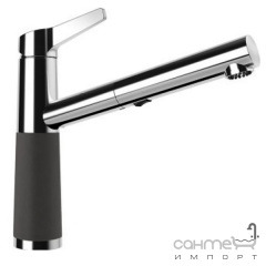 Смеситель для кухни с выдвижным изливом Schock SC510 554120 гранит в цвете Cristalite 13 nero Харьков