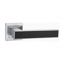 Дверная ручка LINDE Furnitura A-2015 MC/BLACK Матовый хром/черный