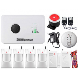 Комплект сигнализации GSM Alarm System G10C для 4-комнатной квартиры prof (YFJBV18HNBV)