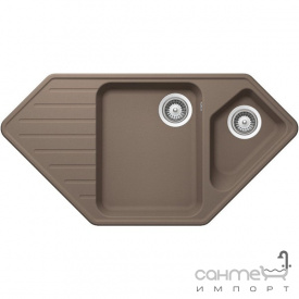 Гранітна кухонна мийка Schock Cristadur Signus C150 правобічна 84 puro