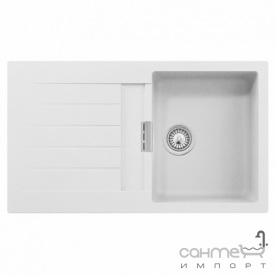 Гранитная кухонная мойка Schock Cristalite Primus D100 оборотная 13 nero