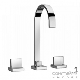 Врізний змішувач для раковини на 3 отвори Paini Ovo 86CR214 хром