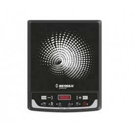 Плита індукційна керамічна Besser 10212 настільна Чорна (006196)