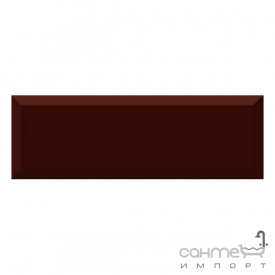 Плитка ABSOLUT KERAMIKA MONOCOLOR MARRON BISELADO BRILLO (10х30)