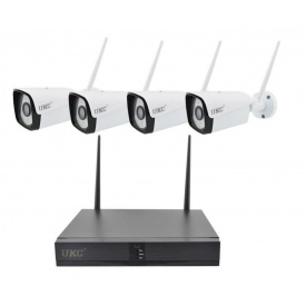 Фото - Комплект видеонаблюдения беспроводной UKC DVR KIT CAD Full HD 8004/6673 Wi-Fi 4ch набор на 4 камеры (008813) Комплект видеонаблюдения беспроводной UKC DVR KIT CAD Full HD 8004/6673 Wi-Fi 4ch набор на 4 камеры (008813)