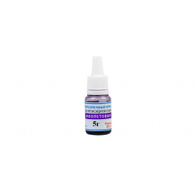 Фиолетовый краситель светопрозрачный жидкий для эпоксидной смолы ТМ Просто и Легко, 5г