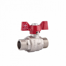 Кран шаровой SD Forte 1/2&quot; НР для воды (бабочка) SF606W15