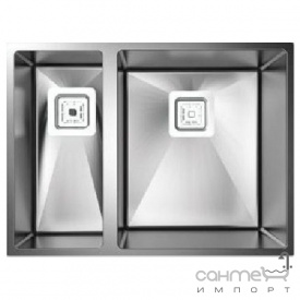 Кухонная мойка Fabiano Quadro 58x44 R S/Steel нержавеющая сталь