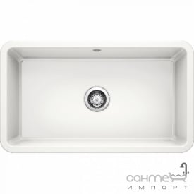 Керамическая кухонная мойка Blanco Villae Sungle 525163 белая глянцевая
