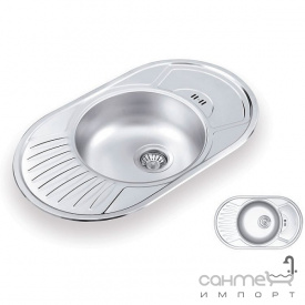 Кухонная мойка Ukinox Favorit 745.445 GW 6K M матовая оборотная