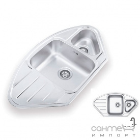 Кухонная мойка Ukinox Lotus LTL 945.510 15 GT 8K н/с декор