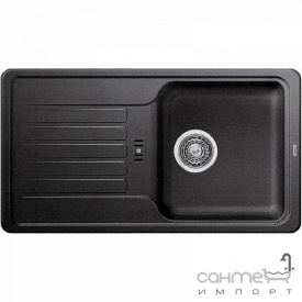 Гранитная кухонная мойка с сушкой Blanco Favos mini Silgranit 518186 антрацит