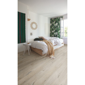 Виниловый пол Quick-Step Alpha Vinyl Medium Planks AVMP40200 Дуб Хлопковый Белый Румянец