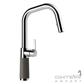 Смеситель для кухни с выдвижным изливом Schock SC530 556120 гранит в цвете Cristalite 14 crema