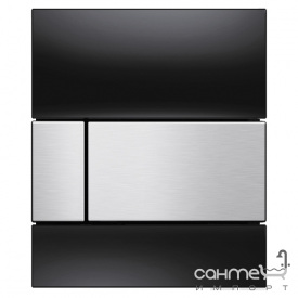 Панель смыва для писсуара TECE TECEsquare 9242806 черное стекло/клавиша нерж. сталь