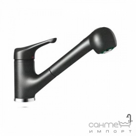 Смеситель для кухни с выдвижной лейкой Schock Neos 542120 эмаль в цвете Cristalite 12 inox