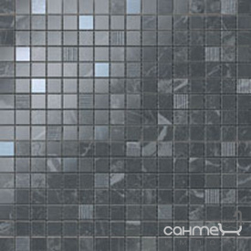Плитка з білої глини мозаїка Atlas Concorde Marvel Noir St.Laurent Mosaic 9MVN