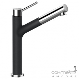 Змішувач для кухні з висувним виливом Schock Dion 510120 граніт в кольорі Cristadur 88 stone