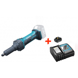 Фото - Аккумуляторная прямая шлифмашина Makita DGD800Z+акк.18V 5 Ah+быстрозарядное ЗУ (DGD800RT) Аккумуляторная прямая шлифмашина Makita DGD800Z+акк.18V 5 Ah+быстрозарядное ЗУ (DGD800RT)