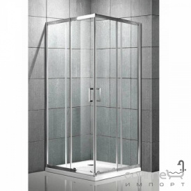 Душова кабіна Veronis FLEX-7-14 профіль хром скло прозоре