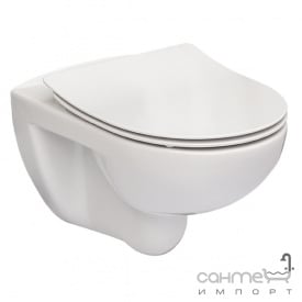 Безободковый підвісний унітаз Roca Victoria A 34 H 398000 + сидіння slim softclose дюропластів