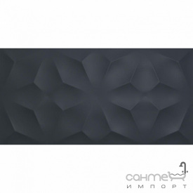 Плитка з тривимірним малюнком 40х80 Atlas Concorde 3D Wall Design Diamond Night Matt 8DDN (чорний, матовий)