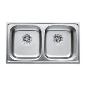 Мойка кухонная Haiba 78x43 DOUBLE polish (HB0568)