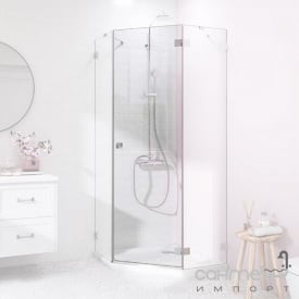 Двері для пентагональної душової кабіни Radaway Essenza Pro PTJ 10100000-01-01R прозоре скло / хром правобічні