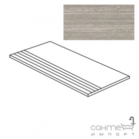 Керамічний граніт східець Atlas Concorde Marvel PRO Marvel Trav. Silver Gradino ADW8