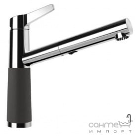 Змішувач для кухні з висувним виливом Schock SC510 554120 граніт в кольорі Cristadur 88 stone