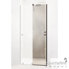 Нерухома частина душової перегородки Radaway Furo Black RH DWJ 10110460-01-01 чорний / прозоре скло