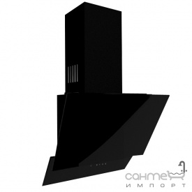 Пристінна кухонна витяжка Fabiano Premium Prisma-A 60 Black чорне скло
