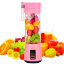 Портативный Блендер Smart Juice Cup Fruits USB с аккумулятором Розовый (hub_ZoYJ68919) Полтава