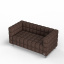 Двухместный диван KULIK SYSTEM NEXUS Ткань 2 Шоколадный (hub_mScJ29985) Винница