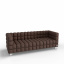 Трехместный диван KULIK SYSTEM NEXUS Ткань 3 Шоколадный (hub_qbwZ17967) Винница