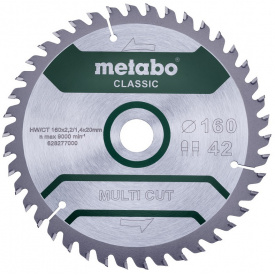 Пильный диск Metabo MultiCutClassic 160x20 42 FZ/TZ 10 град (628277000)