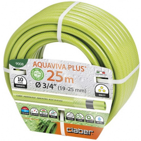 Шланг поливочный Claber Aquaviva Plus 3/4 " 25 м салатовый (81871)