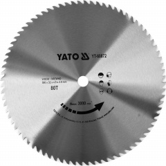 Диск пильный Yato по дереву 500x32x4.5 мм, 80 зубцов (YT-60872) Сумы