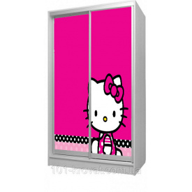 Шафа купе з двома дверима дитяча 120х180х60 Hello Kitty