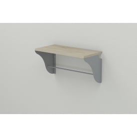 Полка настенная Ferrum-decor Комфи 260x500x240 металл Серый ДСП Сонома 16 мм (KOM0018)