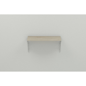 Полиця настінна Ferrum-decor Ханді 2 240x500x240 метал Білий ДСП Сонома 16 мм (XND0011)