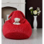 Кресло-груша ARVISA зайчик с ушами 90х60 см Красный (КЗ02) Рівне