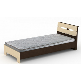 Односпальная кровать Компанит Стиль-90 венге комби