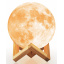 Ночной светильник в виде луны UKC 3D Moon Light 15 см сенсорный на 5 режимов Разный цвет луны (hub_kbnx38961) Житомир