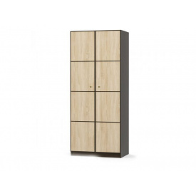 Шкаф для вещей Мебель Сервис Фантазия 2Д венге темный/самоа