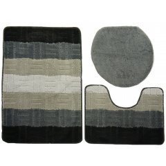 Комплект килимків для ванної та туалету KONTRAST BARI V02 3шт. Чернівці
