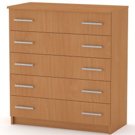 Комод Компанит 5 Бук (80х38х89 см)
