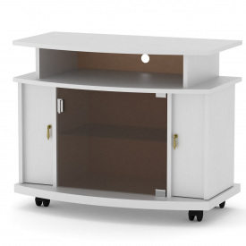 Тумба под телевизор Компанит Америка альба Белый