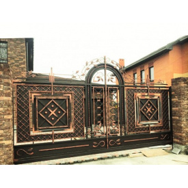 Ворота кованые, металлические дизайнерские Legran