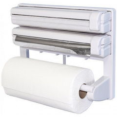 Диспенсер Kitchen Roll Triple Paper для бумажных полотенец Белый Львів